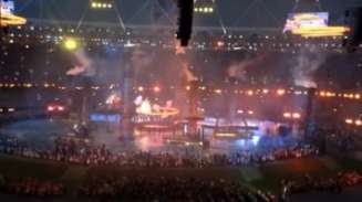 Still of the Olympic Games opening ceremony